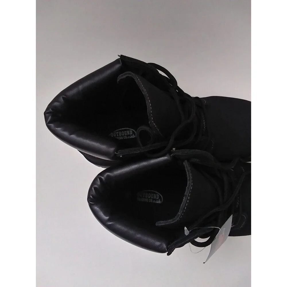 Outbound Trading Co. Black Faux Nubuck/Faux Suede Boots Size 6M
